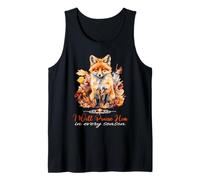 Je Le louerai à Chaque Saison Fall Fox Christian Worship Débardeur