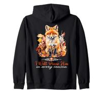 Je Le louerai à Chaque Saison Fall Fox Christian Worship Sweat à Capuche