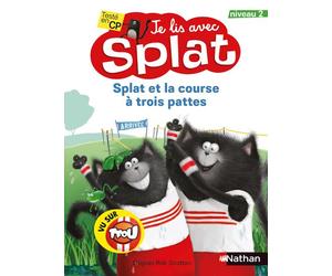 Je lis avec Splat : Splat et la course à trois pattes - Niveau 2 - Rob Scotton - Nathan - broché - Roman cadet