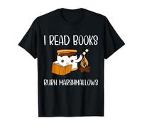 Je lis des livres et je brûle des guimauves | Funny Camping T-Shirt