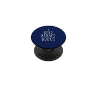 Je lis des Livres Interdits Contre la Censure PopSockets PopGrip Adhésif