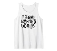 Je lis des Livres Interdits Funny Bookish Ransom Note Reader Library Débardeur