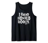 Je lis des Livres Interdits Funny Bookish Ransom Note Reader Library Débardeur