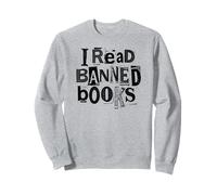 Je lis des Livres Interdits Funny Bookish Ransom Note Reader Library Sweatshirt