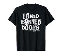 Je lis des Livres Interdits Funny Bookish Ransom Note Reader Library T-Shirt