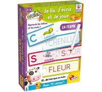 Je lis, j'écris et je joue avec la ferme - Carotina - jeu d'apprentissage - 72 cartes effaçables - LISCIANI