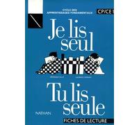 Je lis seul, tu lis seule CP-CE1. Fichier de lecture