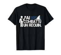 Je lutte un requin avec le bras cassé plâtre Bon rétablissement T-Shirt