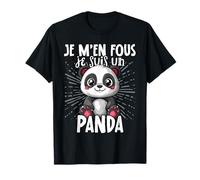 Je M’en Fous Je Suis Un Panda - Cute Panda T-Shirt