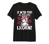 Je M’en Fous Je suis Une Licorne - Licorne Douce T-Shirt Haut de Gamme
