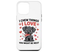 Je mâche des Choses Que J'aime Funny Dog Lover Coque pour iPhone 12 Pro Max