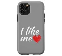 Je m'aime bien, le dicton amusant « cœur rouge » est aussi simple que cela Coque pour iPhone 11 Pro