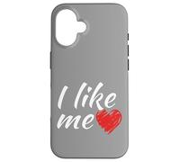 Je m'aime bien, le dicton amusant « cœur rouge » est aussi simple que cela Coque pour iPhone 16