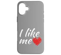 Je m'aime bien, le dicton amusant « cœur rouge » est aussi simple que cela Coque pour iPhone 16 Plus