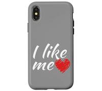 Je m'aime bien, le dicton amusant « cœur rouge » est aussi simple que cela Coque pour iPhone X/XS