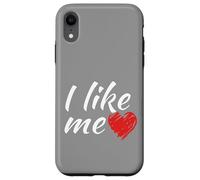 Je m'aime bien, le dicton amusant « cœur rouge » est aussi simple que cela Coque pour iPhone XR