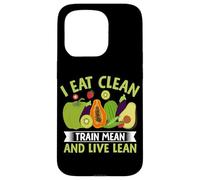 Je Mange Clean Train Mean et Live Mean Coque pour iPhone 15 Pro