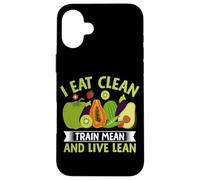 Je Mange Clean Train Mean et Live Mean Coque pour iPhone 16 Plus