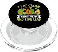 Je Mange Clean Train Mean et Live Mean PopSockets PopGrip pour MagSafe