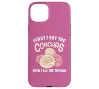 Je mange d'abord les conchas, puis je fais les choses Coque pour iPhone 15 Plus