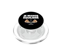 Je Mange Équilibré Humour Drôle Pizza Balance Alimentaire PopSockets PopGrip pour MagSafe