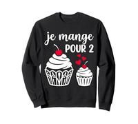 Je Mange pour 2 Future Maman Rigolo Drôle Sweatshirt