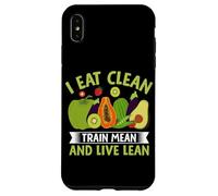Je Mange sainement, Je m'entraîne méchamment et Je vis Maigre Coque pour iPhone XS Max