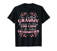 Je m'appelle Grammy, Grand-mère, Grand-mère, Grand-mère T-Shirt Graphique avec Valeur