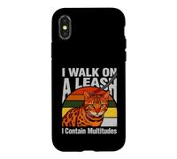 Je Marche en Laisse, Je tiens Une Multitude de Chats Coque pour iPhone X/XS