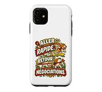 Je Marche Il Mène L’Enquête Humour Promenade Chien Coque pour iPhone 11