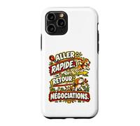 Je Marche Il Mène L’Enquête Humour Promenade Chien Coque pour iPhone 11 Pro