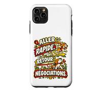 Je Marche Il Mène L’Enquête Humour Promenade Chien Coque pour iPhone 11 Pro Max