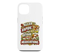 Je Marche Il Mène L’Enquête Humour Promenade Chien Coque pour iPhone 13