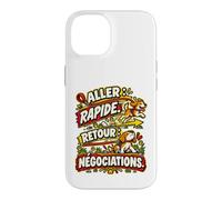 Je Marche Il Mène L’Enquête Humour Promenade Chien Coque pour iPhone 14