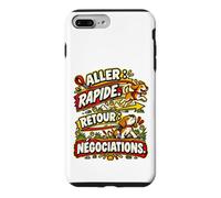 Je Marche Il Mène L’Enquête Humour Promenade Chien Coque pour iPhone 7 Plus/8 Plus