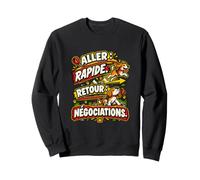 Je Marche Il Mène L’Enquête Humour Promenade Chien Sweatshirt