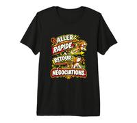 Je Marche Il Mène L’Enquête Humour Promenade Chien T-Shirt Haut de Gamme