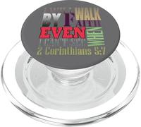 Je marcherai par la Foi même si Je ne Peux Pas Voir 2 Corinthiens 5:7 PopSockets PopGrip pour MagSafe