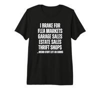 Je M'arrête pour Les Marchés Aux Puces T-Shirt Haut de Gamme