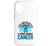 Je me Bats avec Mon frère et Je Lutte Contre Le Cancer, Le Cancer du côlon Coque pour iPhone 16 Plus