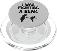 Je me battais Contre Un Ours après Une opération de récupération d'une Jambe cassée PopSockets PopGrip pour MagSafe