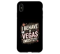 Je me comporte à Vegas : Vacances drôles à Las Vegas Coque pour iPhone XS Max