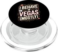 Je me comporte à Vegas : Vacances drôles à Las Vegas PopSockets PopGrip pour MagSafe