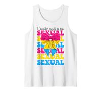 Je me considère comme un jeu de mots sexuel, drôle, pansexuel, pansexuel, Pan Pride Débardeur