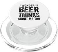 Je me Demande si Beer Pense Que Je Bois trop de bière PopSockets PopGrip pour MagSafe
