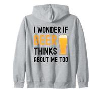 Je me Demande si Beer Pense Que Je suis trop drôle en Buvant de la bière Sweat à Capuche