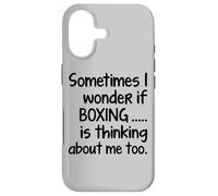 Je ME Demande SI Boxing Funny Design Boxer Fighter Coach Gear Coque pour iPhone 17