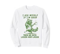 Je me Demande si Je Vais Bien, Blague Amusante sur Le Raton Laveur, rétro, années 90 Sweatshirt