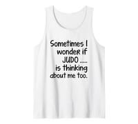 JE ME DEMANDE SI JUDO Funny Martial Arts Student Fighter Débardeur