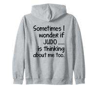JE ME DEMANDE SI JUDO Funny Martial Arts Student Fighter Sweat à Capuche